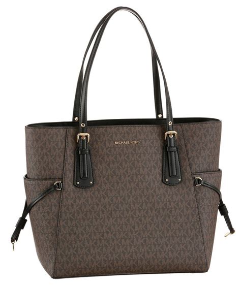 michael michael kors shopper voyager medium mit logo|Michael Kors tote with zipper.